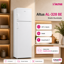 Altus AL- 328 Be 257 Litre iki Kapılı Buzdolabı 