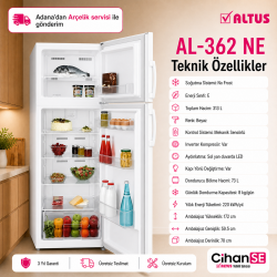 Altus AL-362 NE 360 Litre No-Frost Buzdolabı 