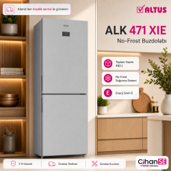 Altus ALK-471 XIE 490 litre Kombi No-Frost Buzdolabı