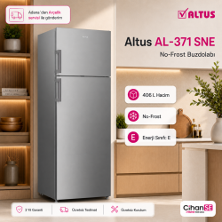 Altus AL-371 SNE 465 Litre Gri No-Frost Buzdolabı
