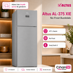 Altus AL-375-XIE Inox 477 Litre Net Hacim No-Frost Buzdolabı 