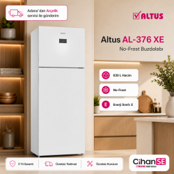 Altus AL-376 XE 630 Litre No-Frost Beyaz Buzdolabı 