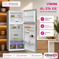 Altus AL-376 XIE 630 Litre No-Frost İNOX Buzdolabı 