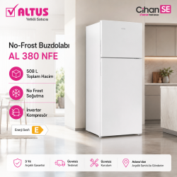 Altus AL 380 NFE No-Frost Yeni Model Buzdolabı 