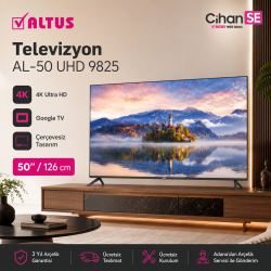Altus AL 50 UHD 9825 4K Led Tv Televizyon Google TV 