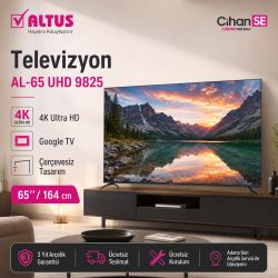 Altus AL 65 UHD 9825 4K Led Tv Televizyon Google TV 