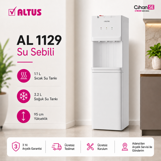 Altus AL-1129 Üç Musluk Su Sebili