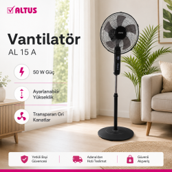 Altus AL-15 A Zaman Ayarlı Vantilatör