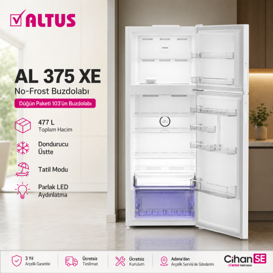 Altus Çeyiz Paketi 2026 Ürünler Paket no 103 ( AL - 445 NX - AL 375 XE  AL 91050 D ) 