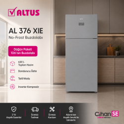 Altus Evlilik Paketi 2026 (NO:106) Buzdolabı AL 376 XE Çamaşır Makinesi AL 121460 Bulaşık Makinesi AL445 NX  