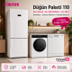 Altus Lüx Beyaz Düğün Paket 2026 (Paket-110)  ALK 474 XE BUZDOLABI - AL 434 P BULAŞIK MAKİNESİ - AL 101254 D 10 KG 