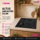 Altus Ankastre Set Siyah Cam Set no 203 ( ALA 322 B - ALA 570 B - ALA 189 DB ) 