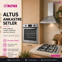 Altus Ankastre Set Inox Set no 205 ( ALA 322 I - ALA 522 I - ALA 181 GID ) 
