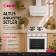 Altus Ankastre Set Beyaz cam Set no 206 ( ALA 321 W - ALA 159 DW - ALA 510 W ) 
