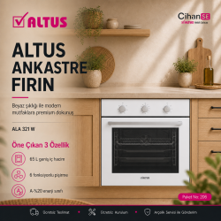 Altus Ankastre Set Beyaz cam Set no 206 ( ALA 321 W - ALA 159 DW - ALA 510 W ) 