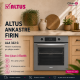Altus Ankastre Set Gri cam Set no 208 ( ALA 322 G - ALA 189 DG - ALA 510 G ) 