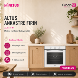 Altus Ankastre Set Beyaz Set no 210 ( ALA 321 W - ALA 181 WD - ALA 522 W ) 