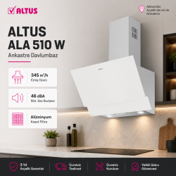 Altus ALA-510 W Beyaz 60 Cm Davlumbaz 