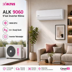 Altus  ALK-9060 A++ 9000 BTU 9'Luk İnverter Klima
