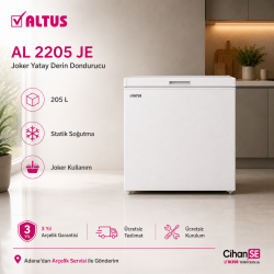 Altus AL 2205 JE Yeni E Enerji Joker Yatay Derin Dondurucu 