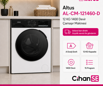 Altus 12 Kg Çamaşır Makinesi 