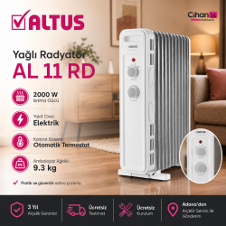 Altus AL 11 RD 2300 W 11 Dilim Beyaz Yağlı Radyatör